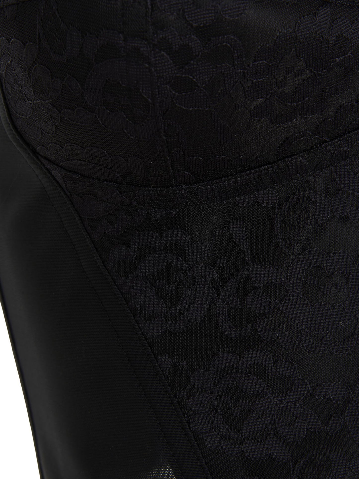 Black Polyamide Tank Tops