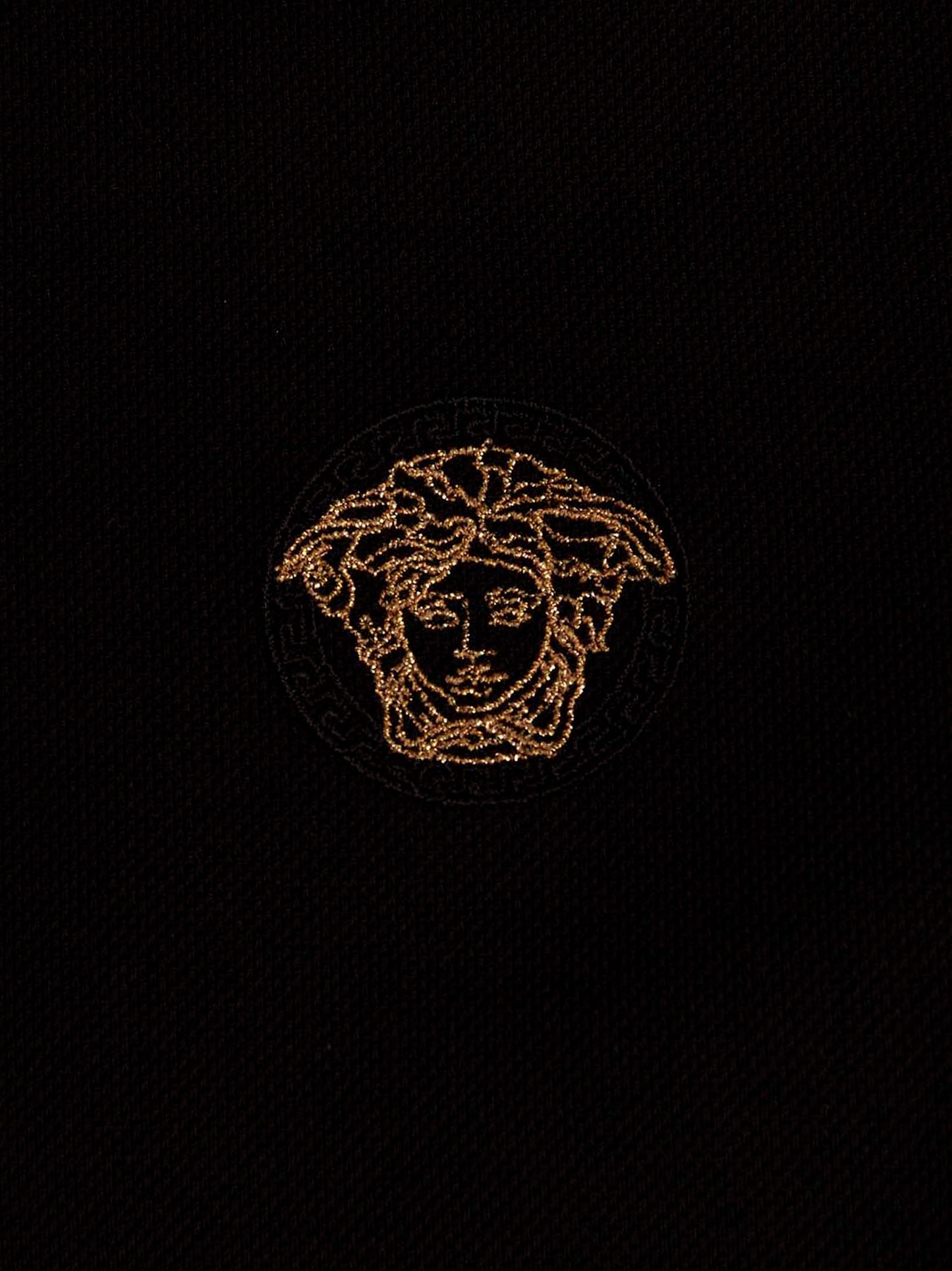 Black Cotton Polo Shirt