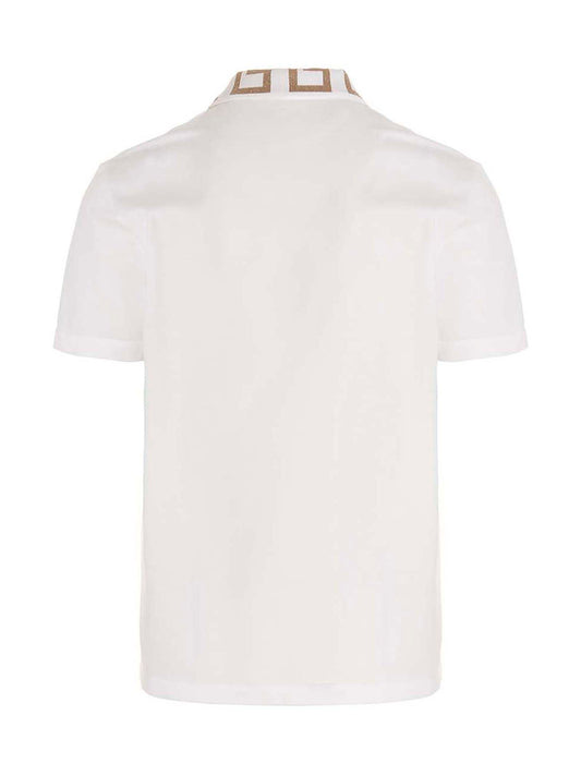 White Cotton Polo Shirt