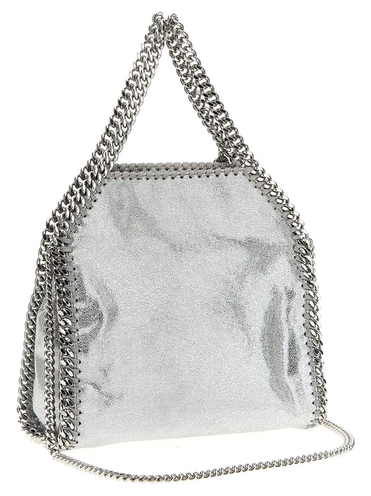 Silver Polyester Handbag