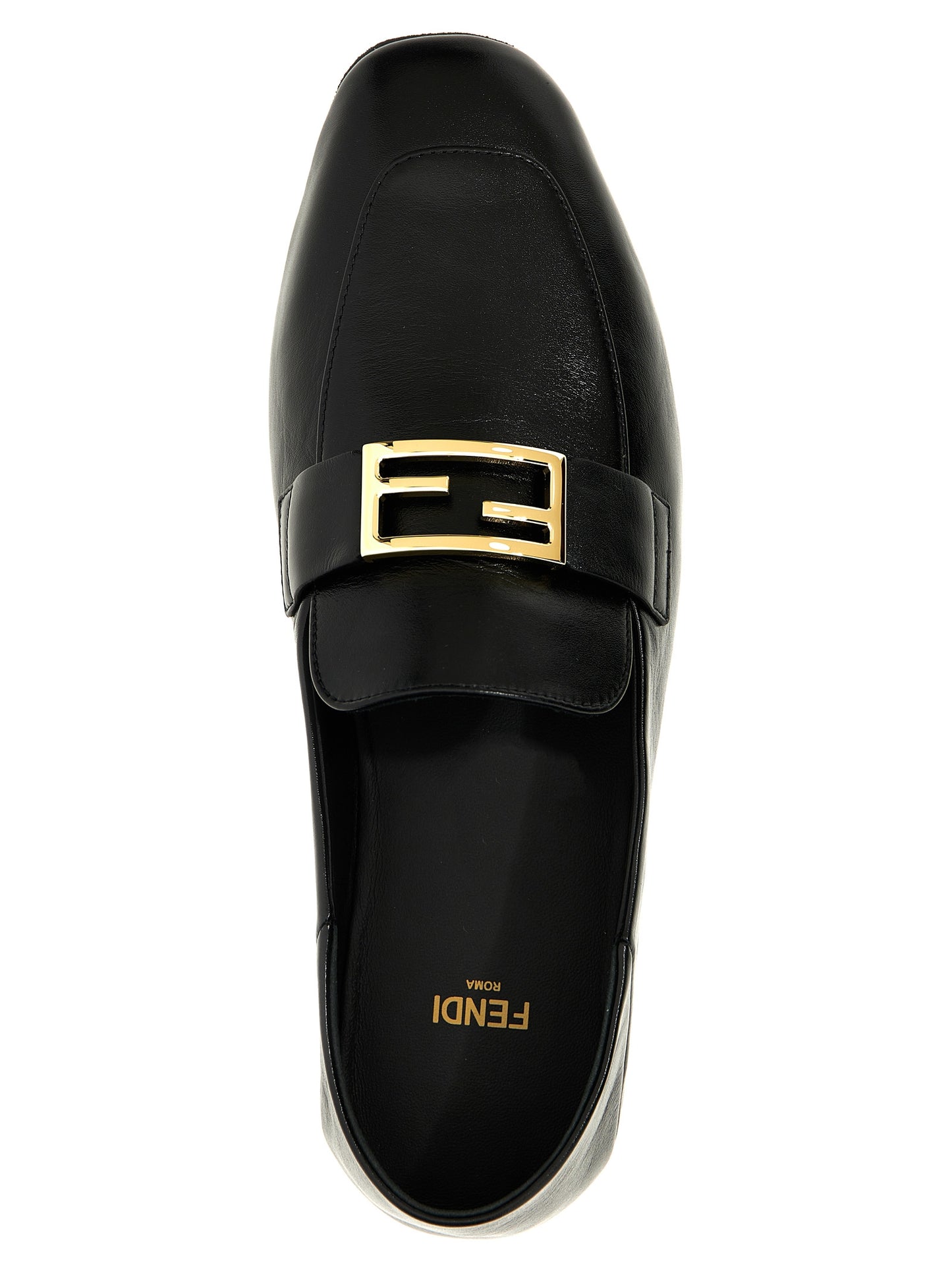 Black Lamb Leather Slip-On Loafers