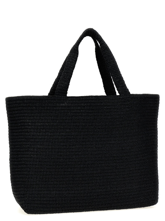 Black Viscose Tote Bag