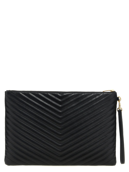 Black Calfskin Clutch Bag