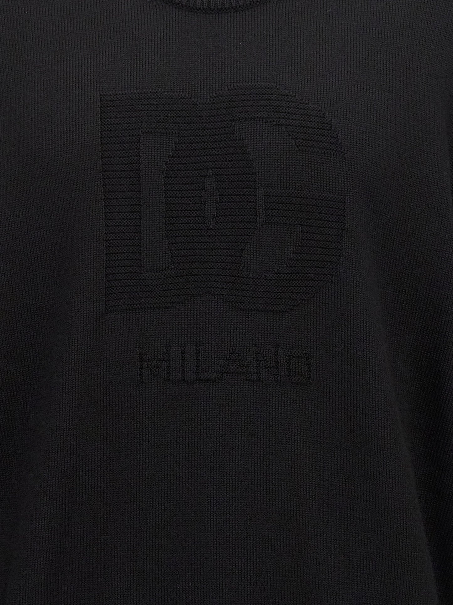 Black Virgin Wool Cardigan