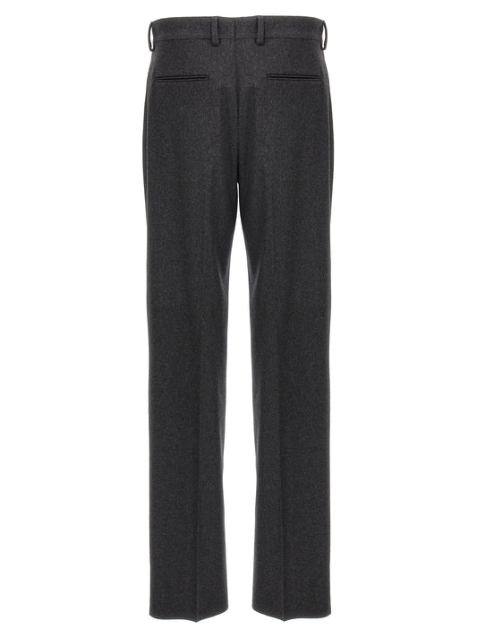 Gray Cashmere Casual Pants
