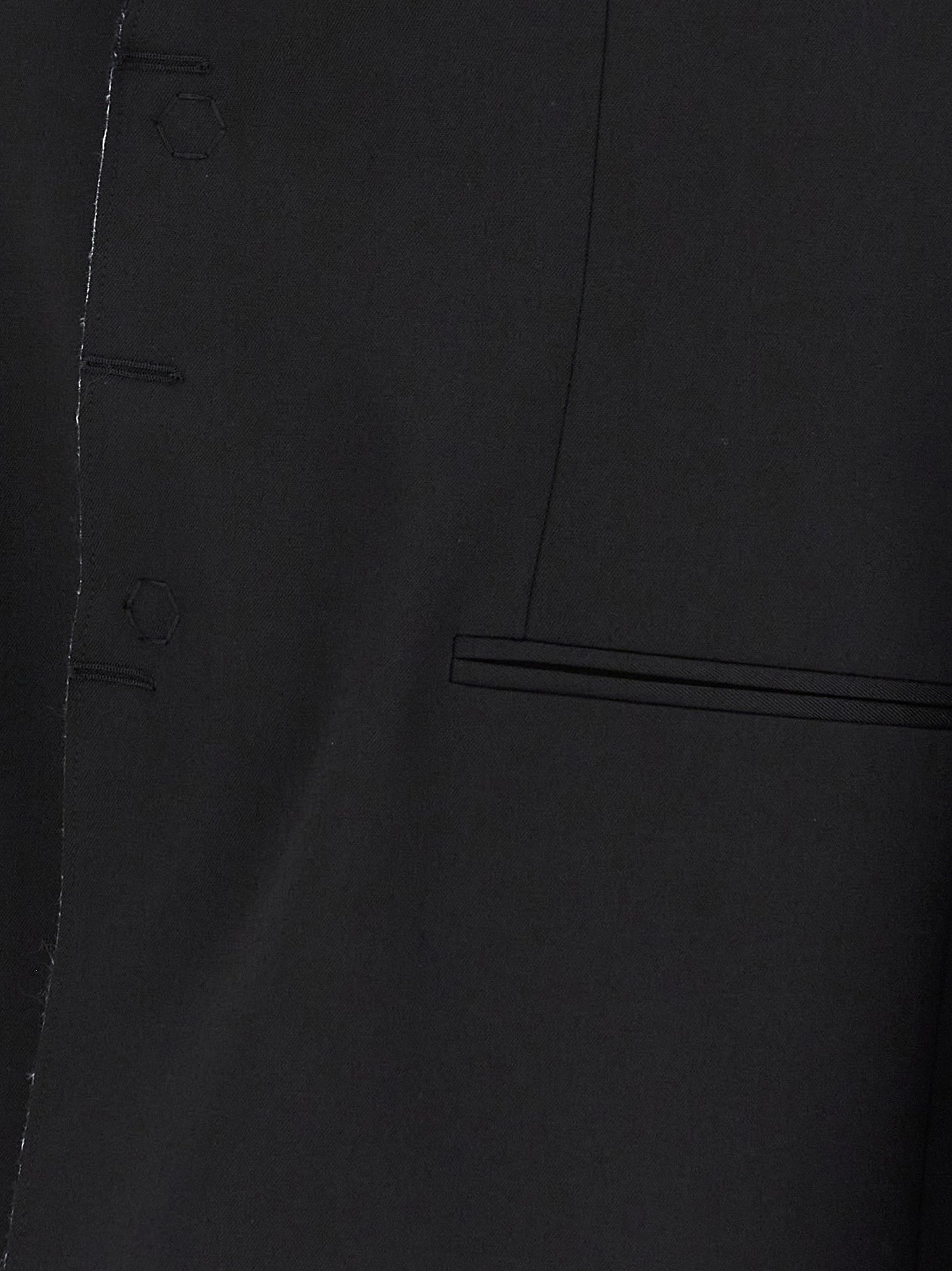 Black Polyester Blazer
