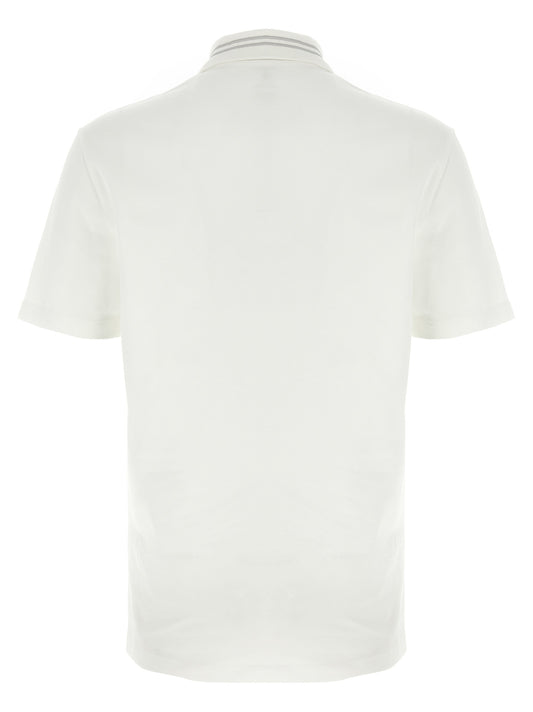 White Cotton Polo Shirt