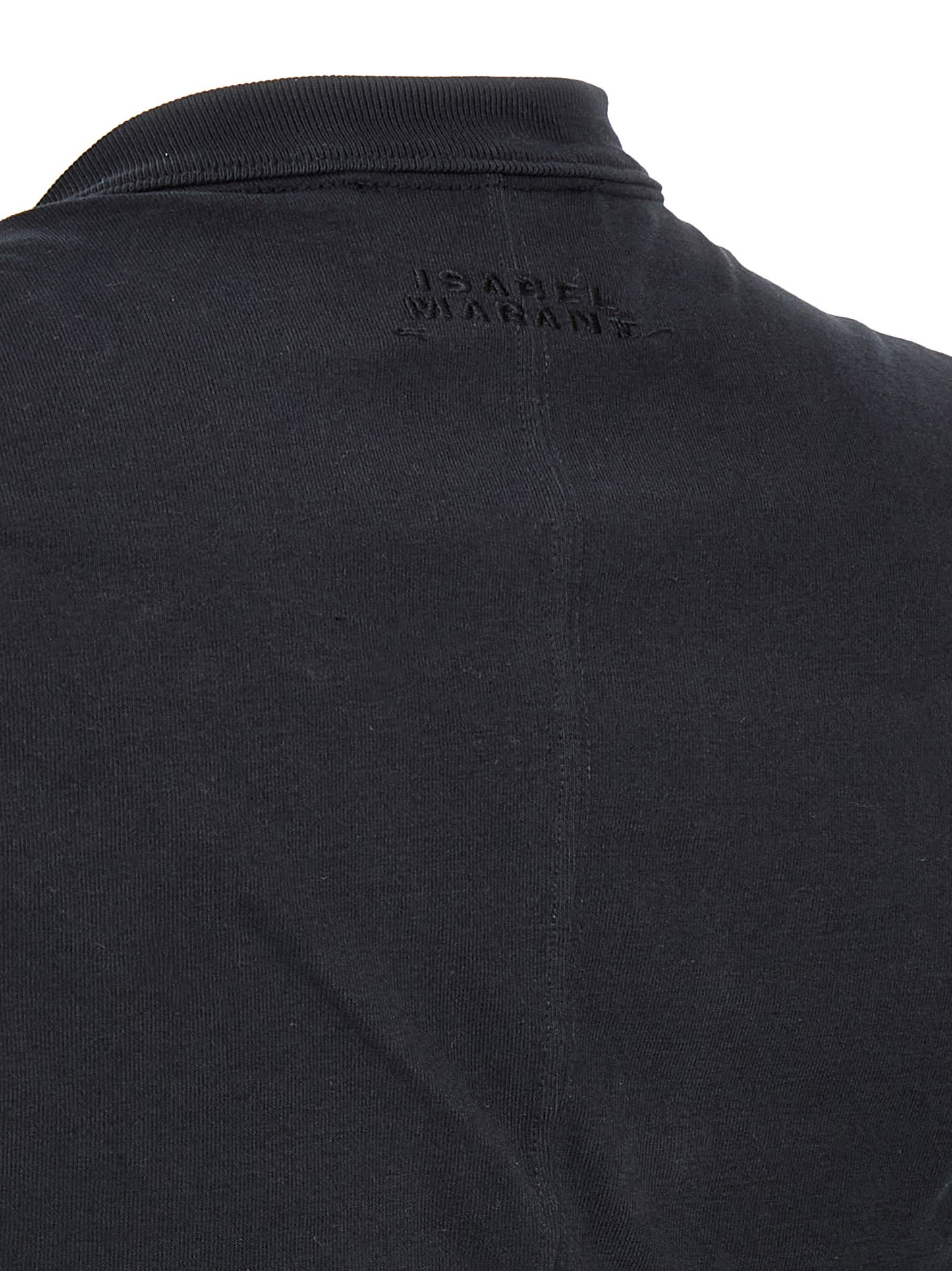 Black Cotton Sleeveles T-Shirt