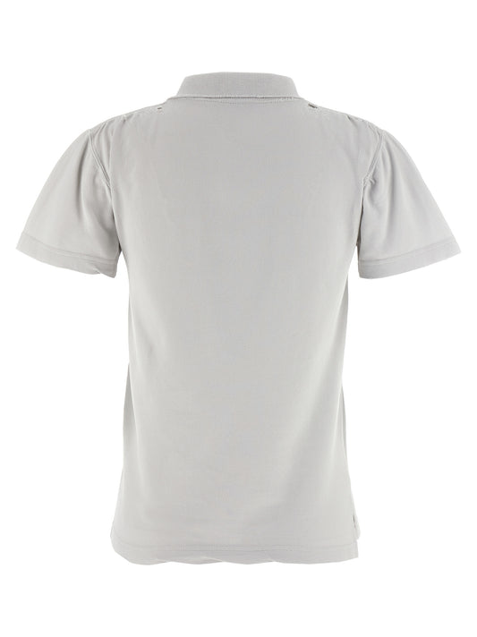 Gray Cotton Polo Shirt