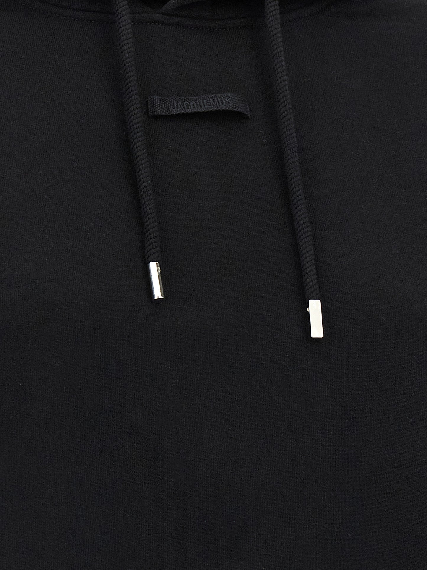 Black Cotton Hoodie