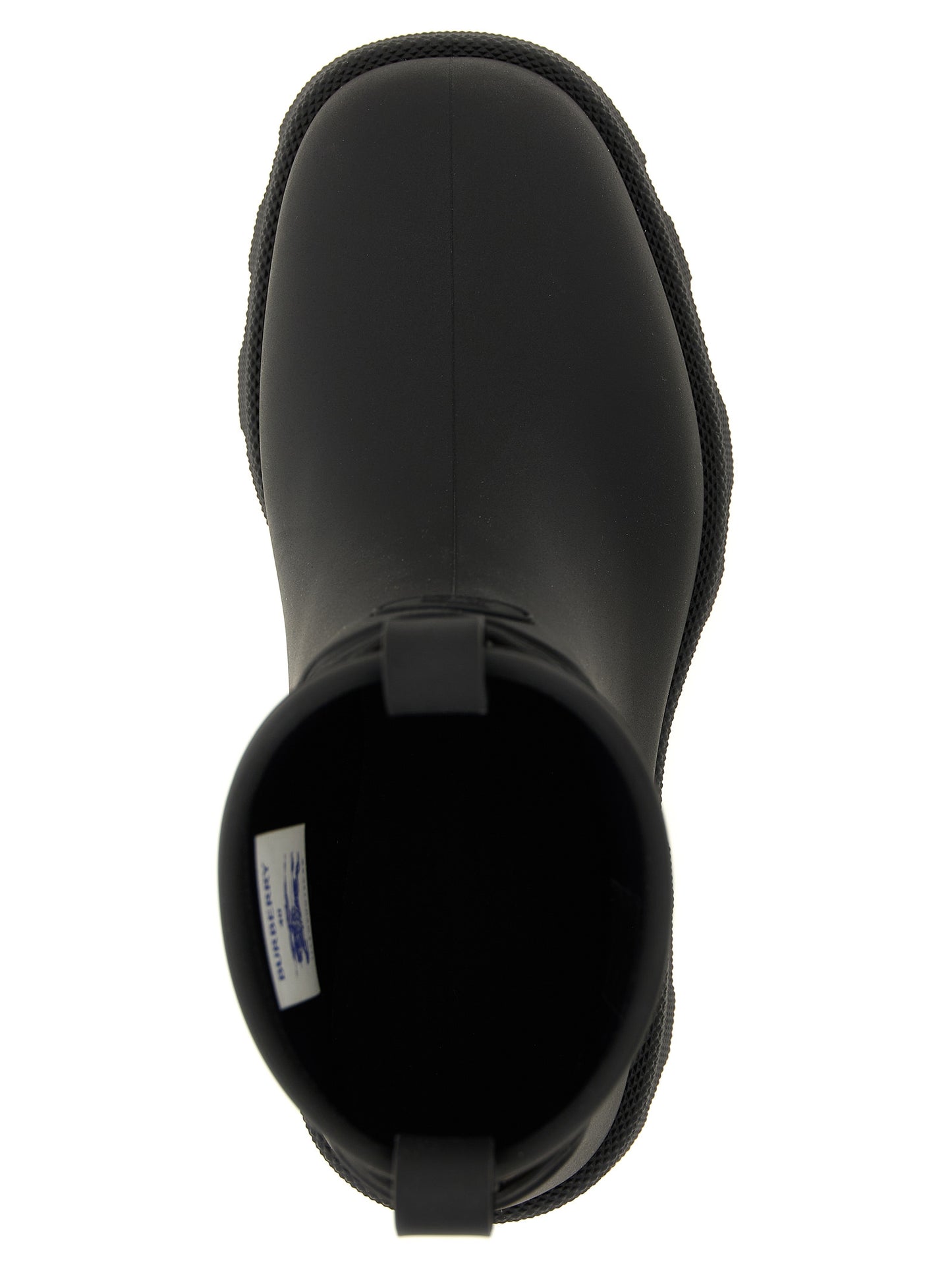 Black Rubber Ankle Boots