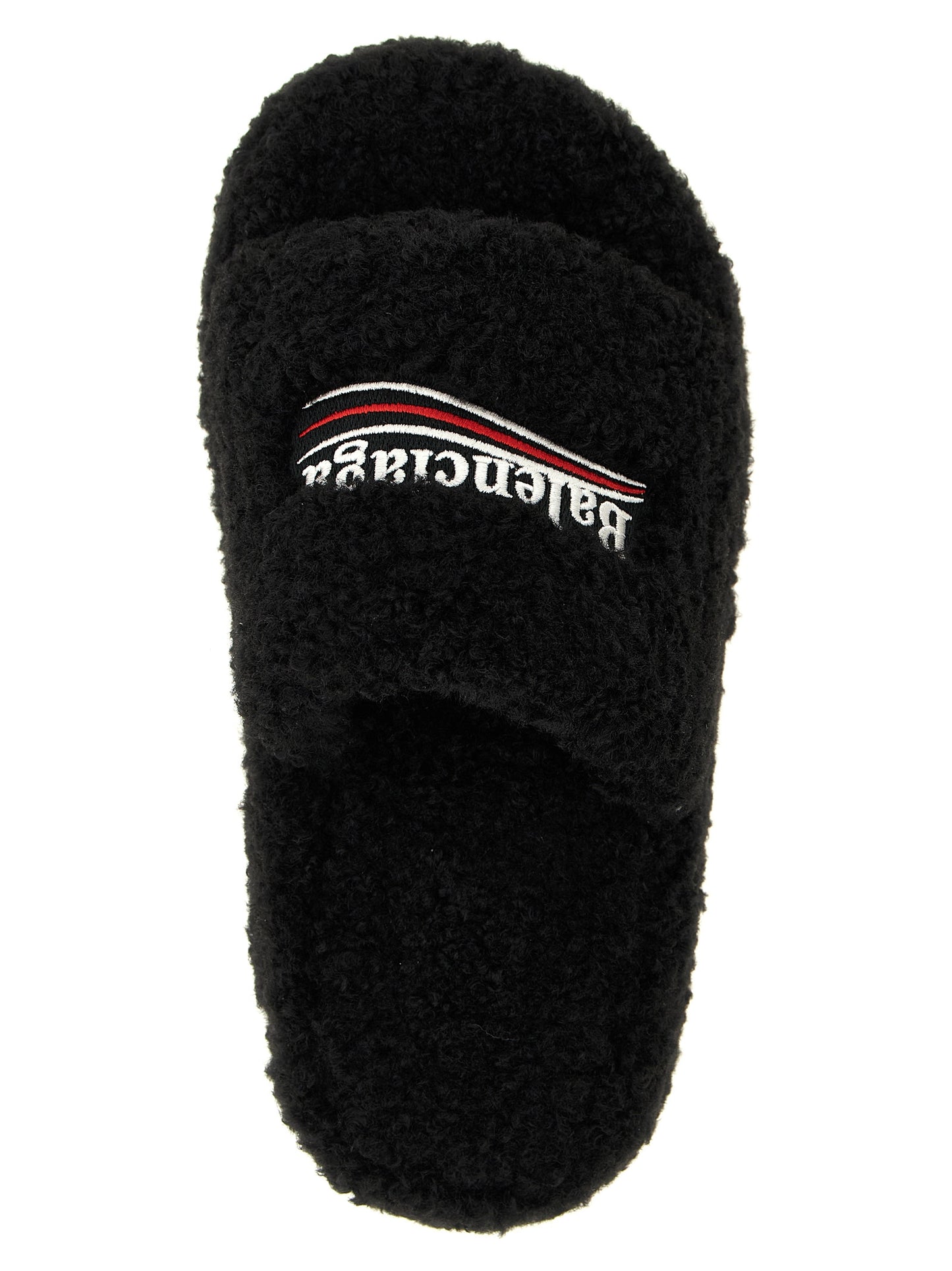 Black Polyester Slides