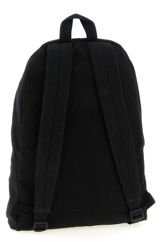 Black Cotton Backpack