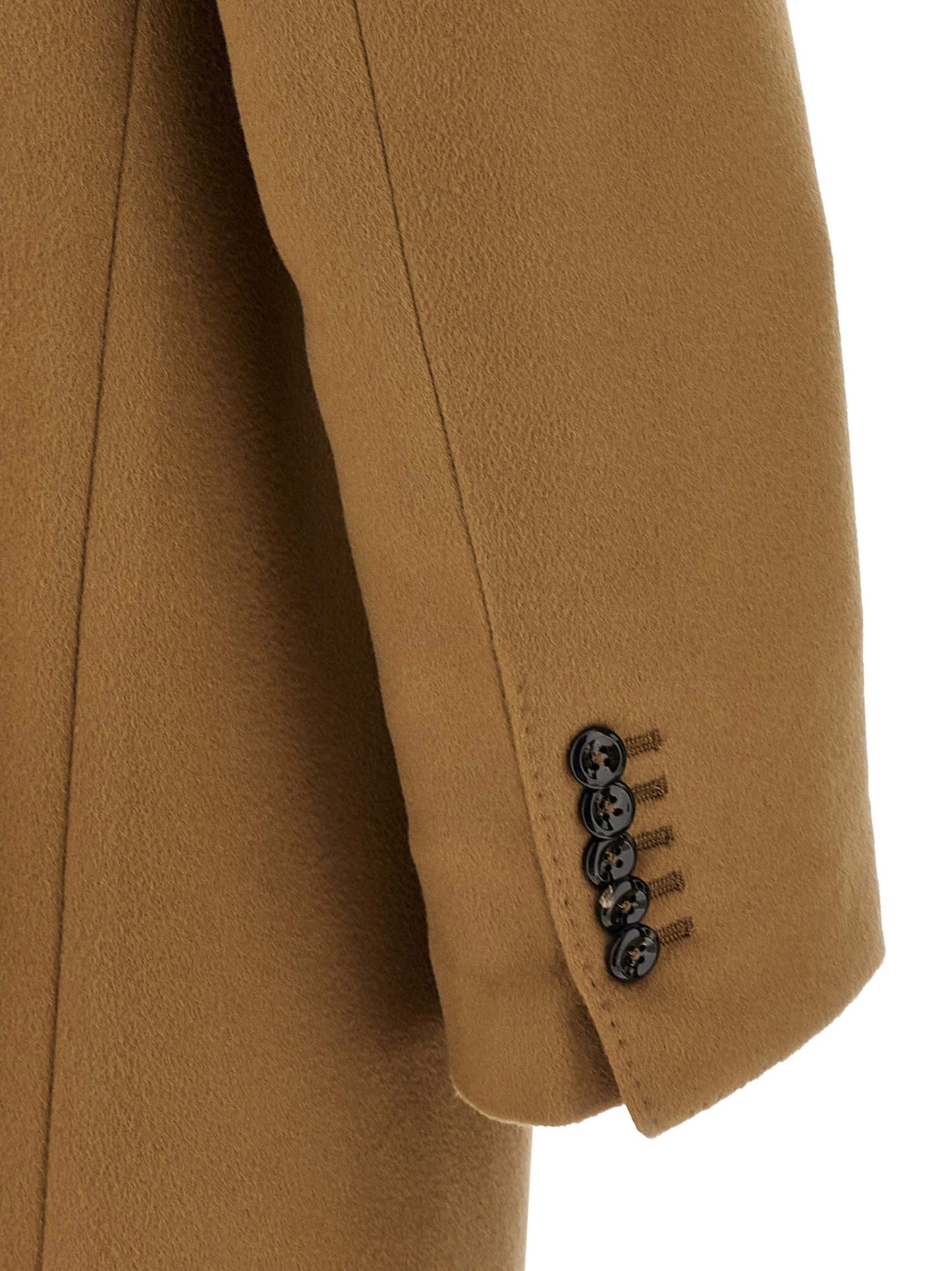 Beige Virgin Wool Coat