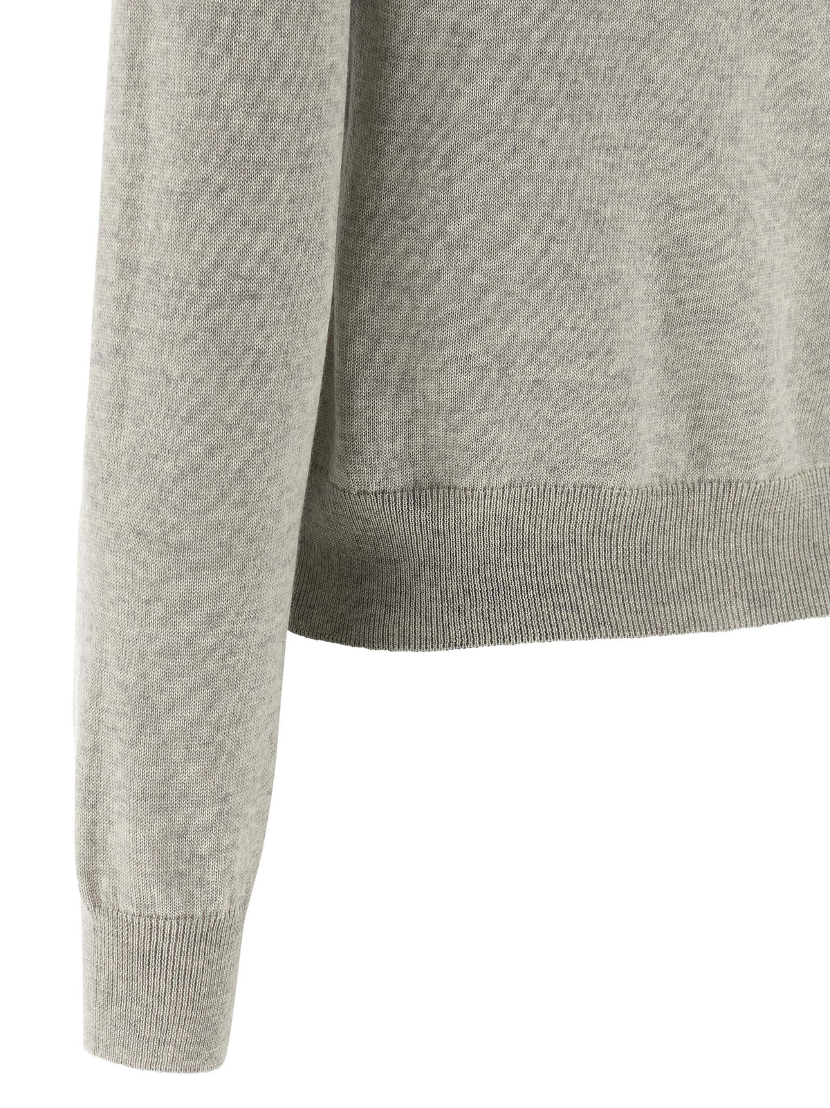 Gray Virgin Wool Cardigan