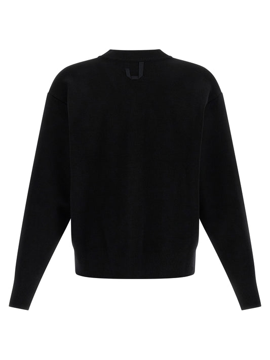 Black Merino Wool Cardigan
