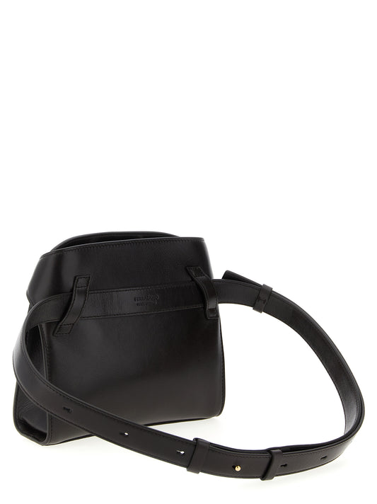 Brown Calfskin Crossbody Bag
