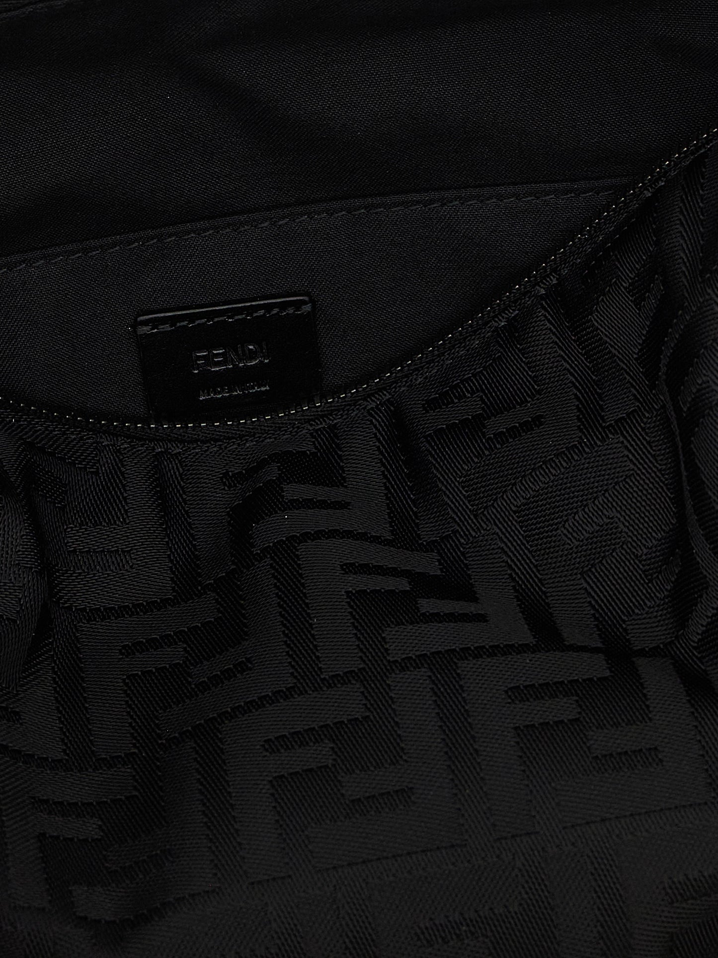 Black Polyamide Shoulder Bag