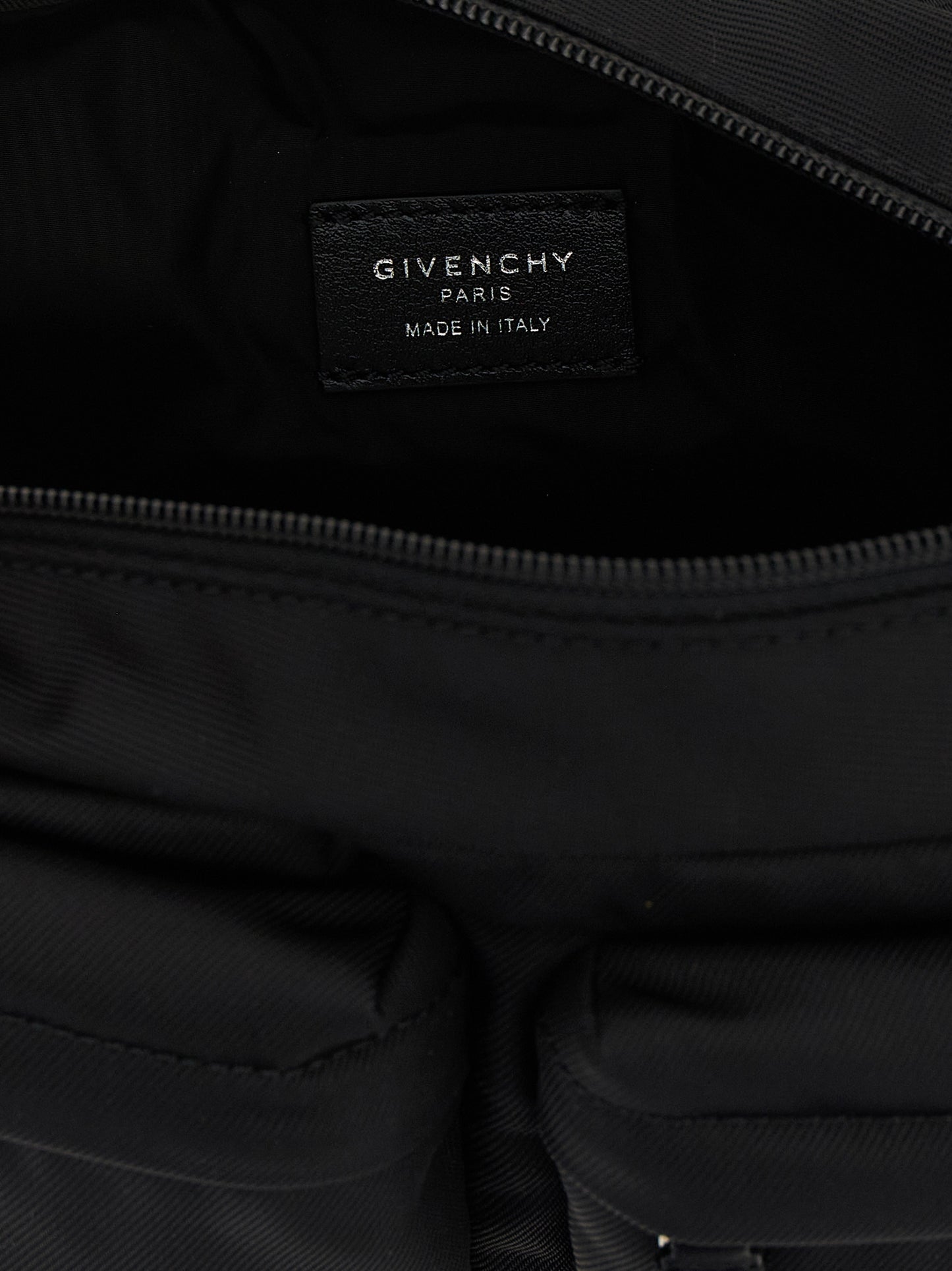 Black Polyamide Crossbody Bag