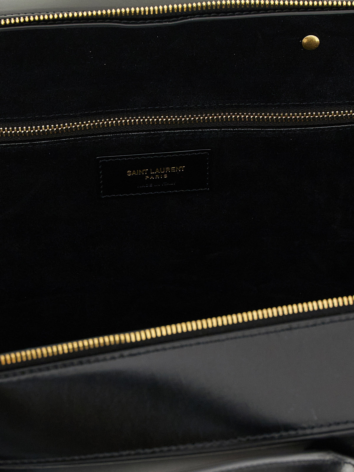 Black Calfskin Shoulder Bag
