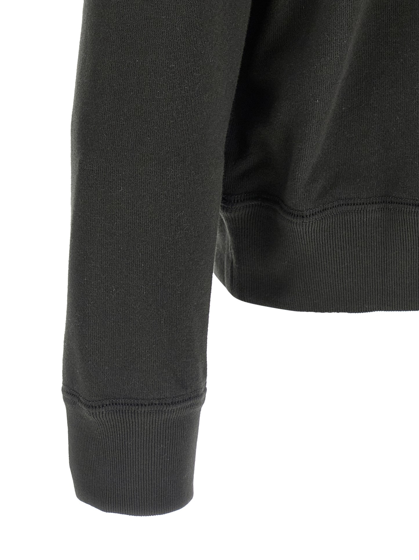 Black Cotton Sweatshirt