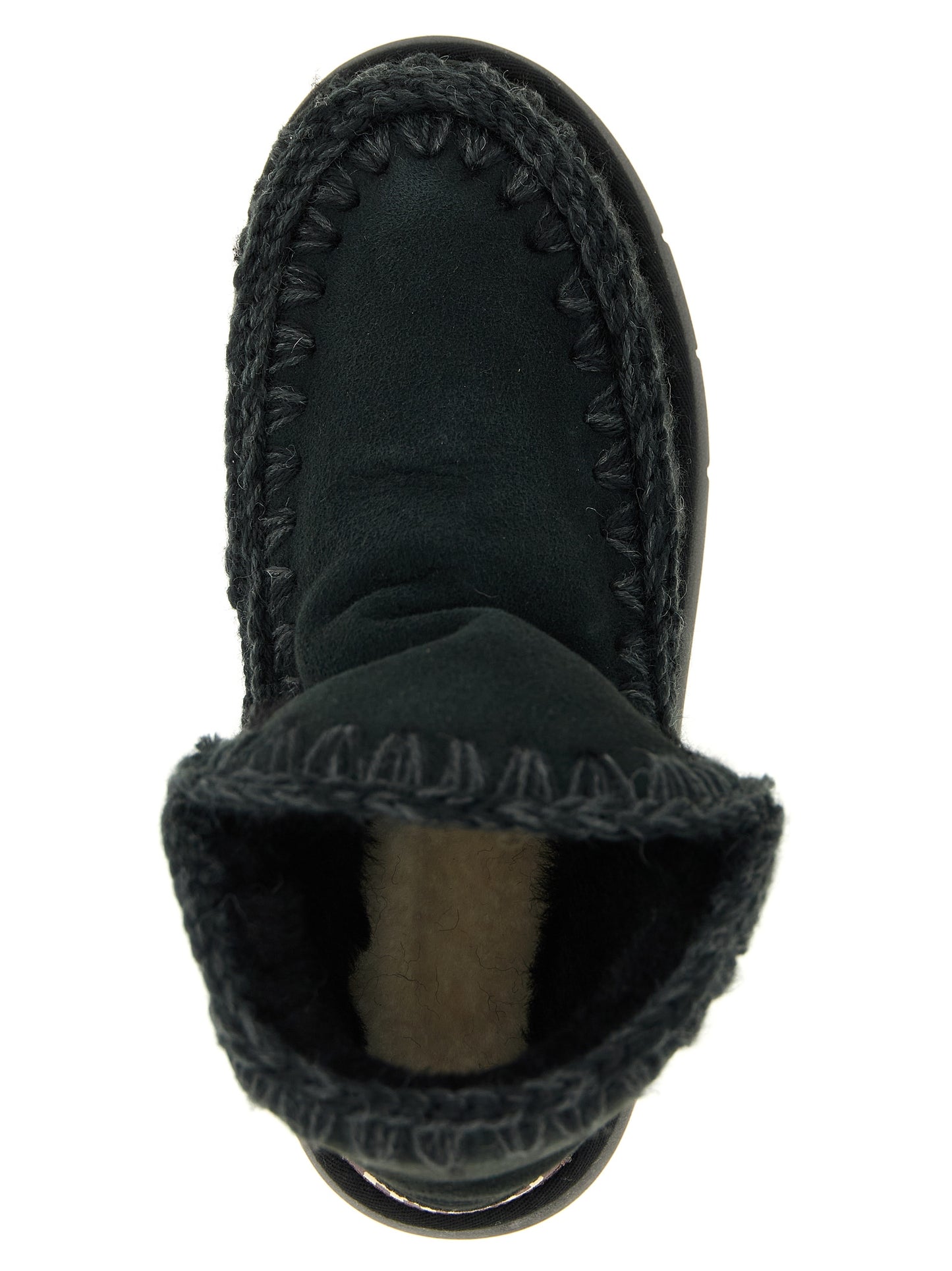 Black Lamb Leather Ankle Boots