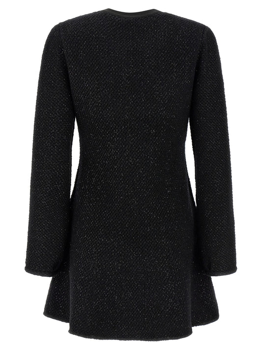 Black Cotton Short Dress