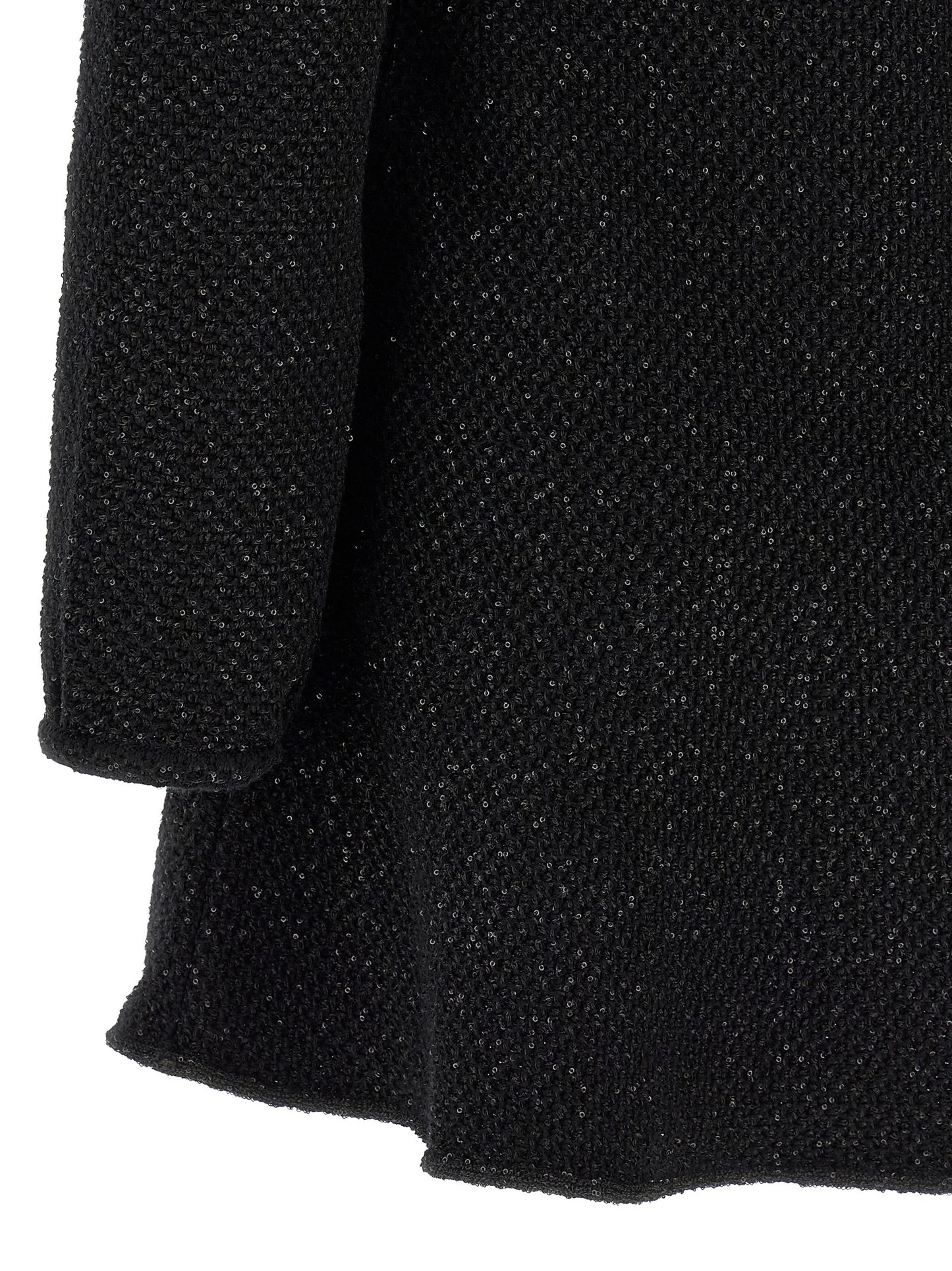 Black Cotton Short Dress
