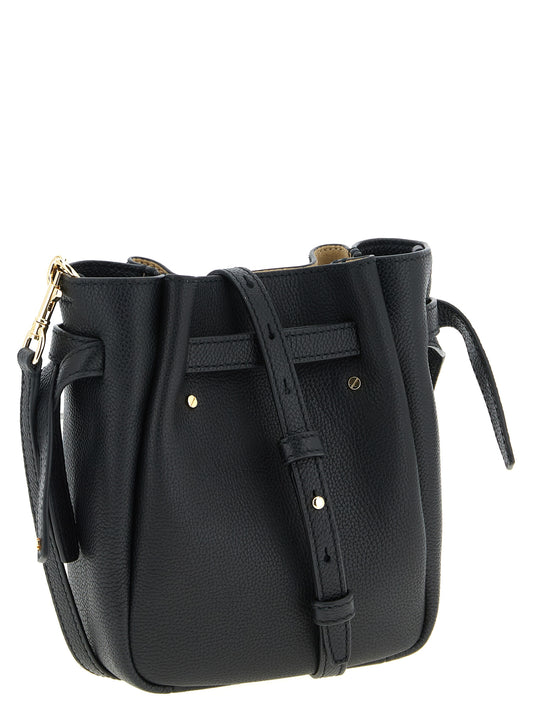 Black Cowhide Crossbody Bag