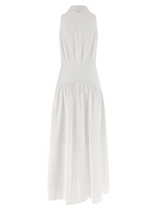 White Cotton Midi Dress