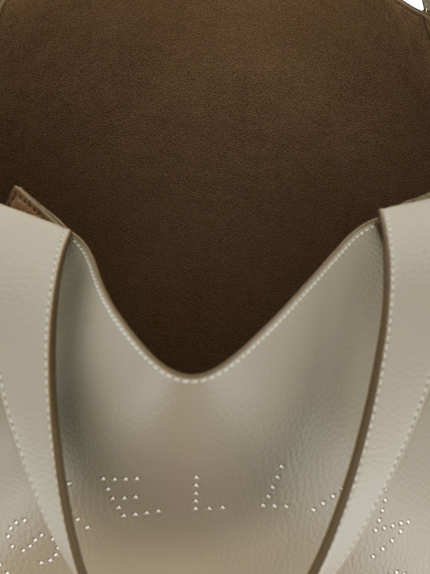 Beige Polyamide Tote Bag