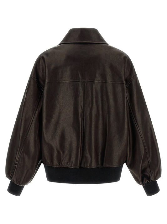 Brown Lamb Leather Leather Jacket