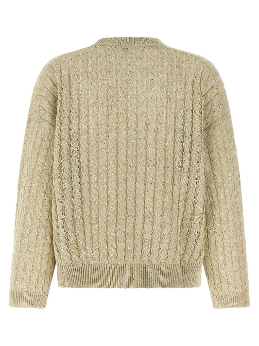 Beige Linen Cardigan