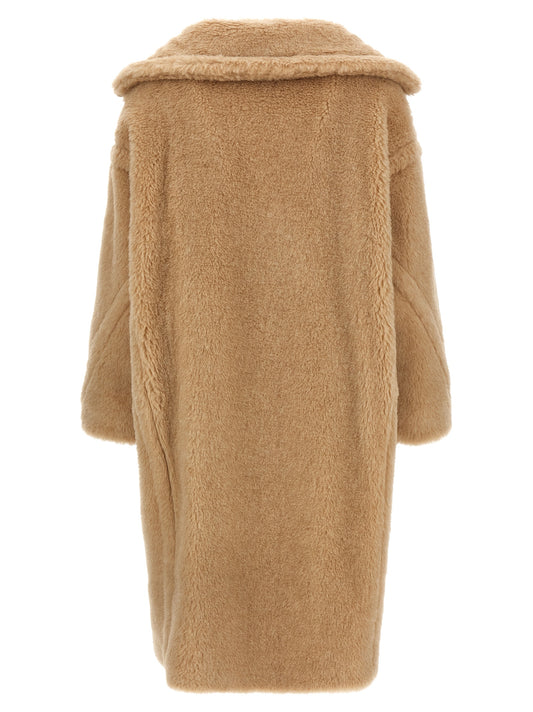 Beige Alpaca Leather Coat