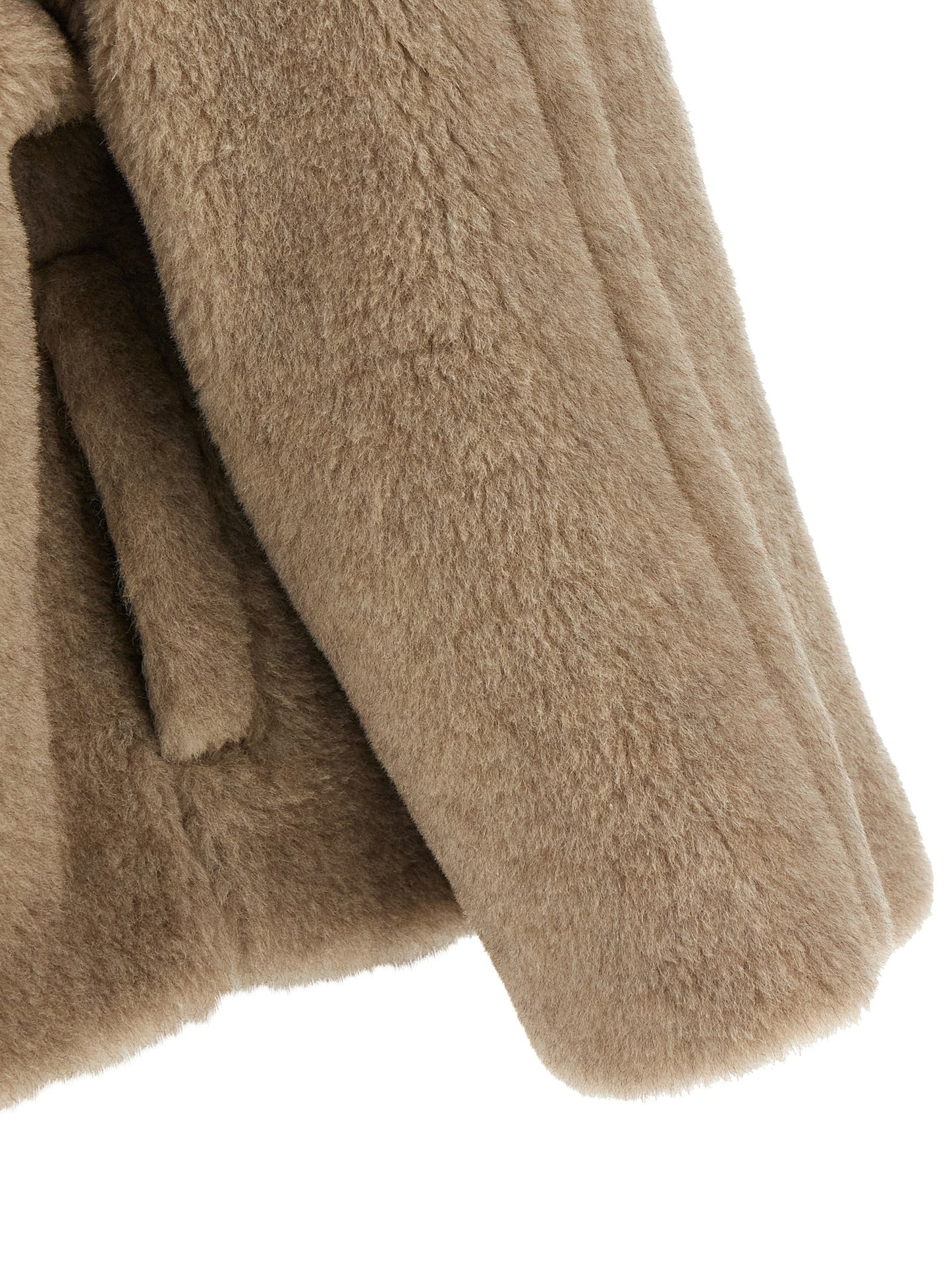 Beige Alpaca Leather Coat