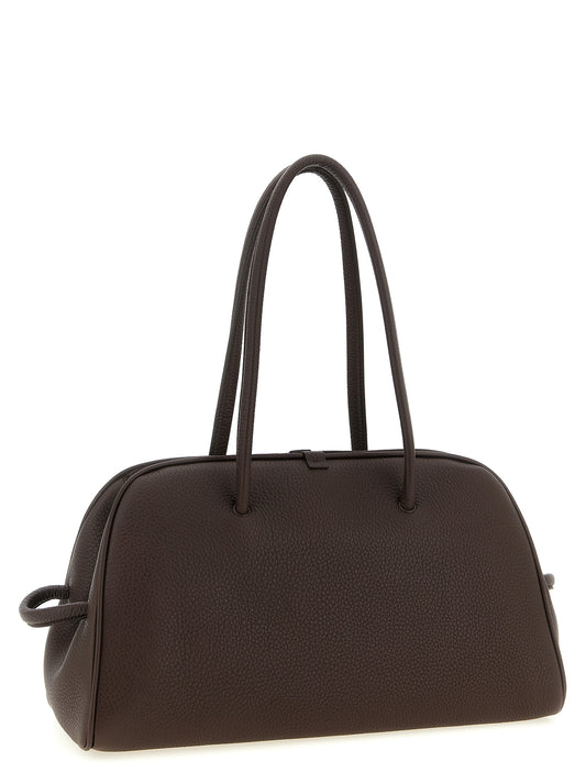 Brown Calfskin Shoulder Bag