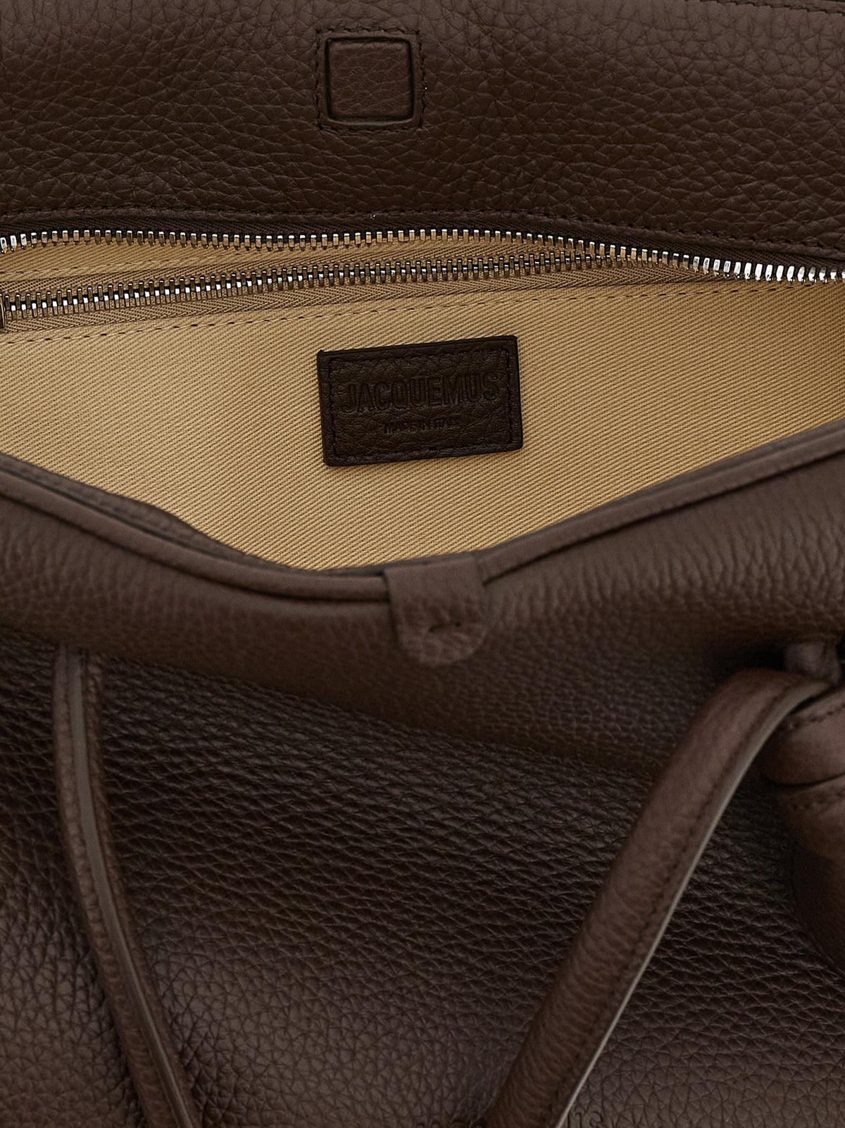 Brown Calfskin Shoulder Bag