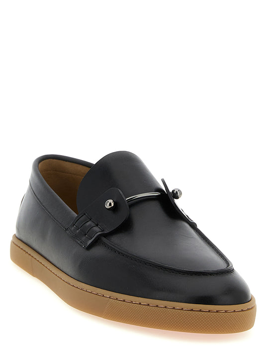 Black Calfskin Slip-On Loafers
