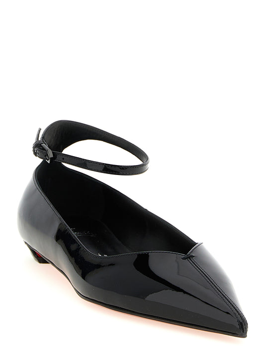 Black Calfskin Ballet Flats