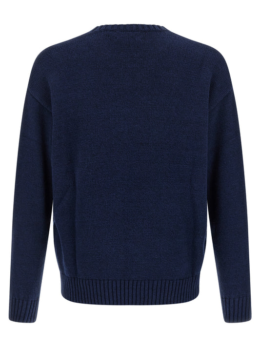 Blue Linen Cardigan
