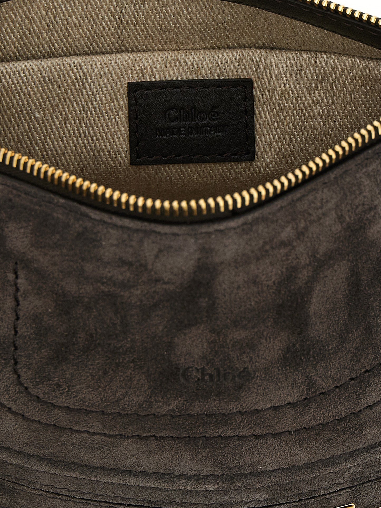 Brown Calfskin Shoulder Bag
