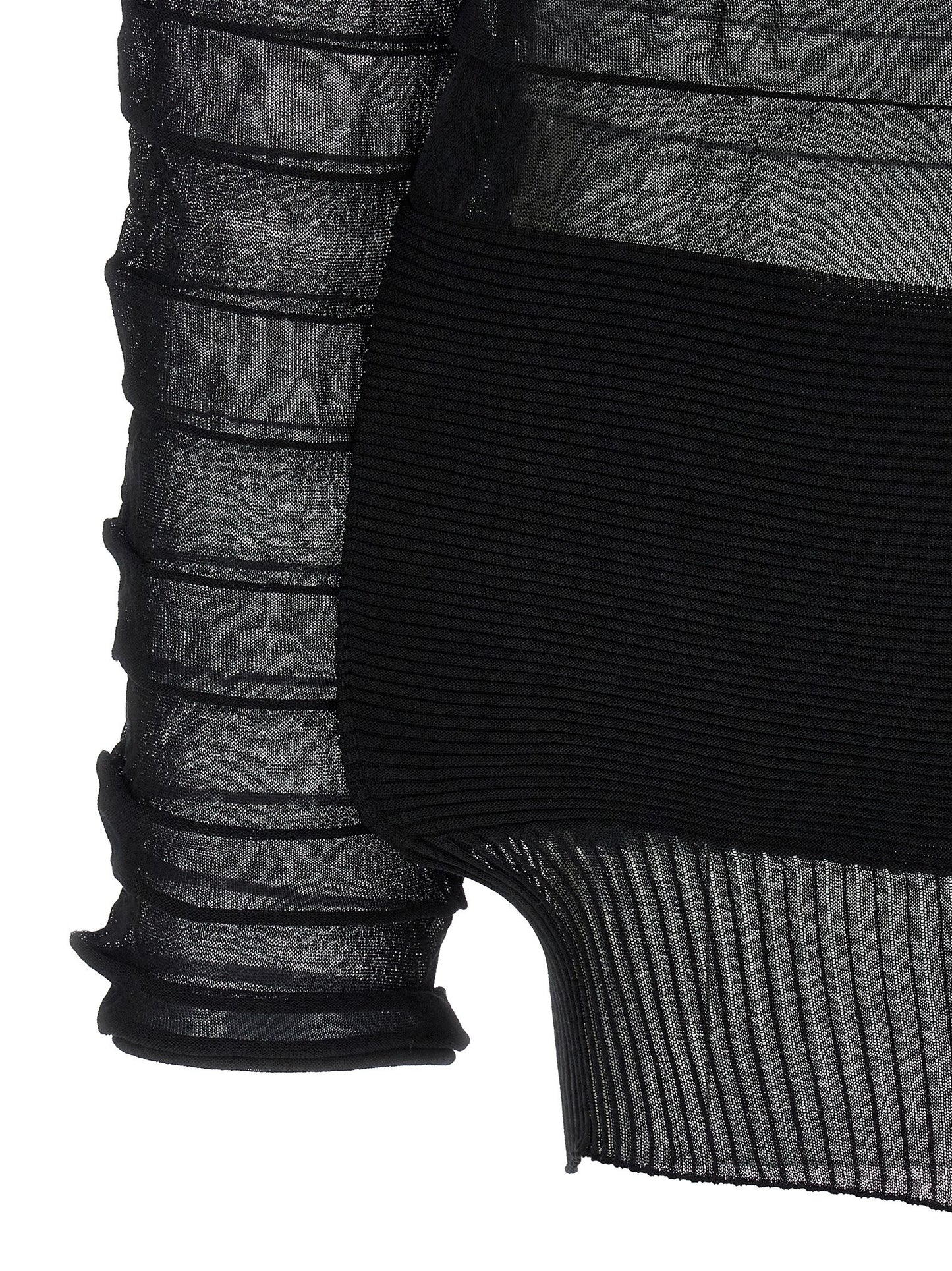 Black Polyester Sweatshirt