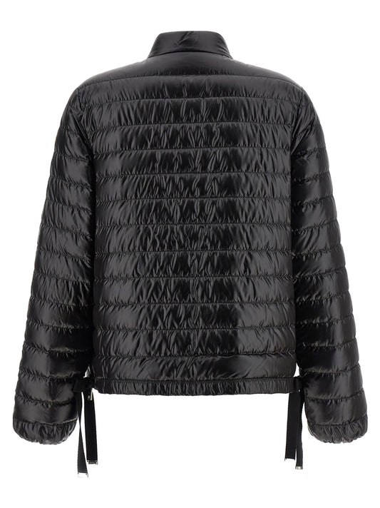 Black Polyamide Full-Length Jacket