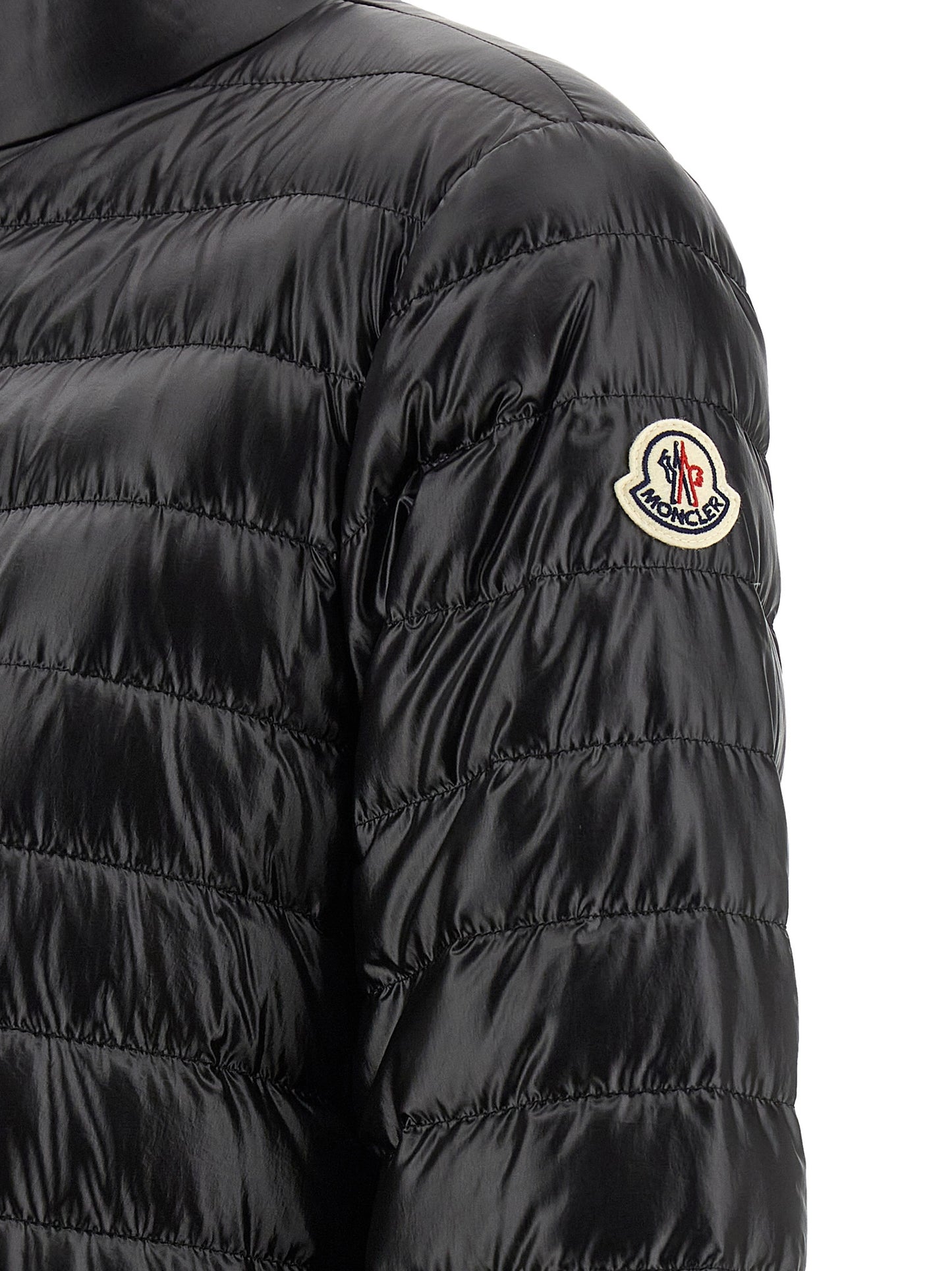 Black Polyamide Full-Length Jacket