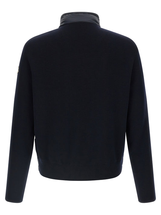 Blue Polyamide Cardigan