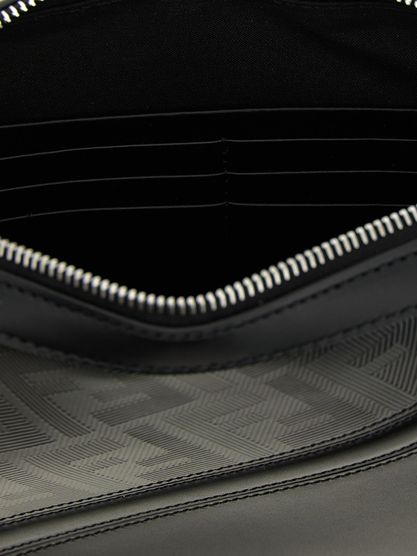 Black Viscose Shoulder Bag