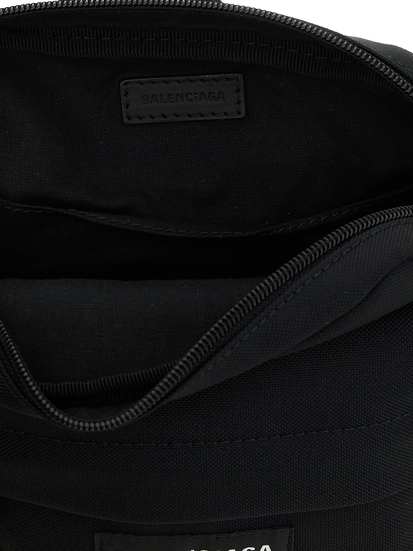 Black Polyamide Crossbody Bag