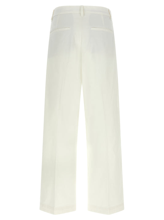 White Cotton Chino Pants