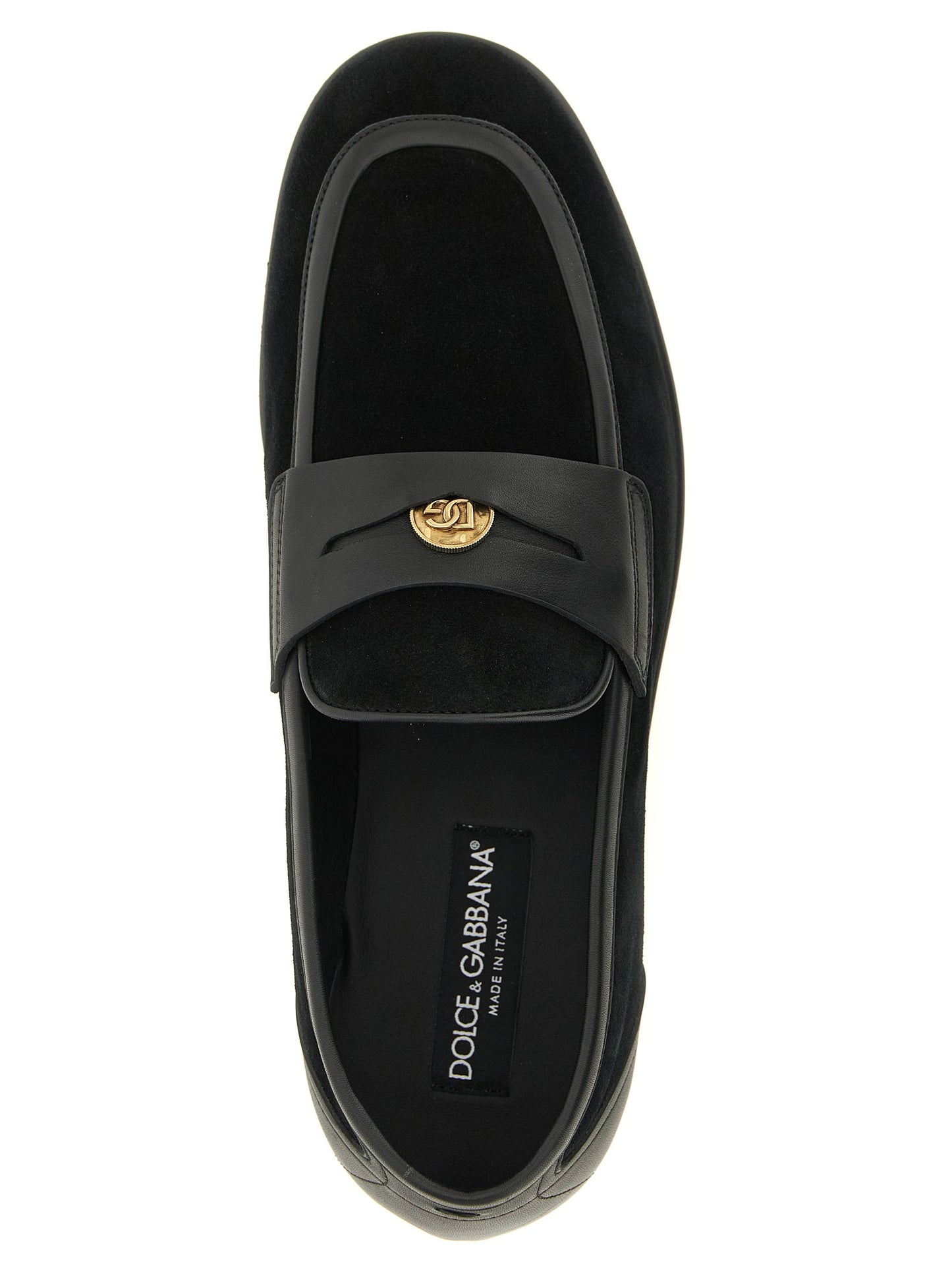 Black Calfskin Slip-On Loafers