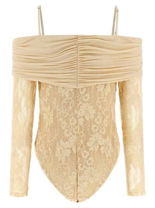 Beige Polyamide Bodysuit